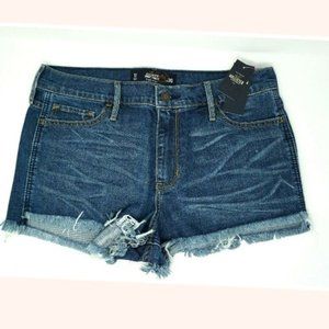 Hollister Women’s Cut Off Denim Jean Short-Shorts Size 30